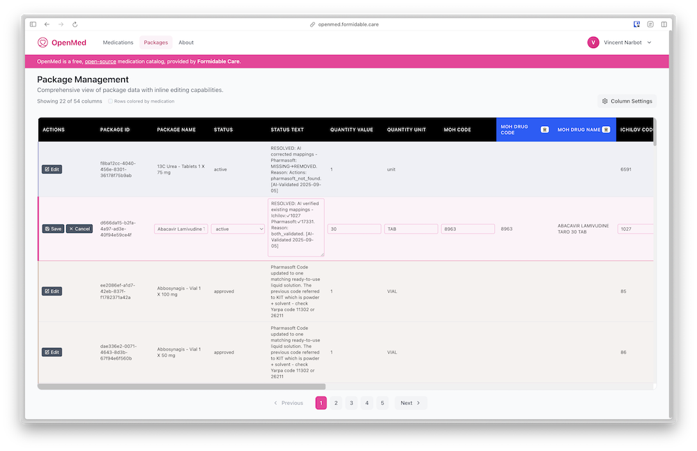 OpenMed project screenshot 1